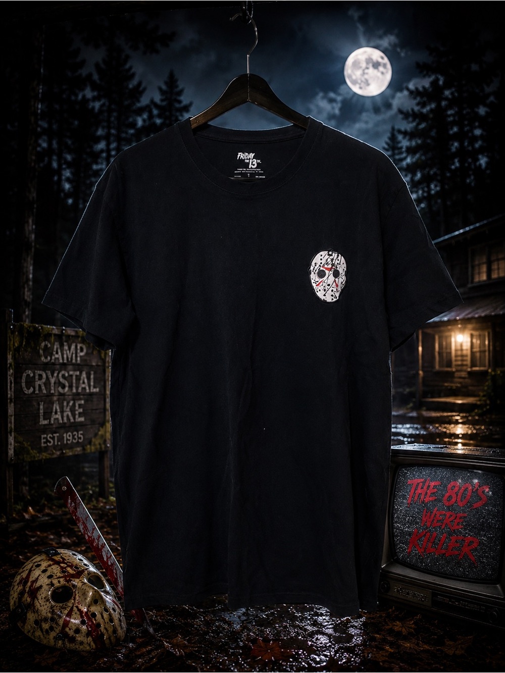 Black Friday the 13th Graphic Horror Tee Size Large